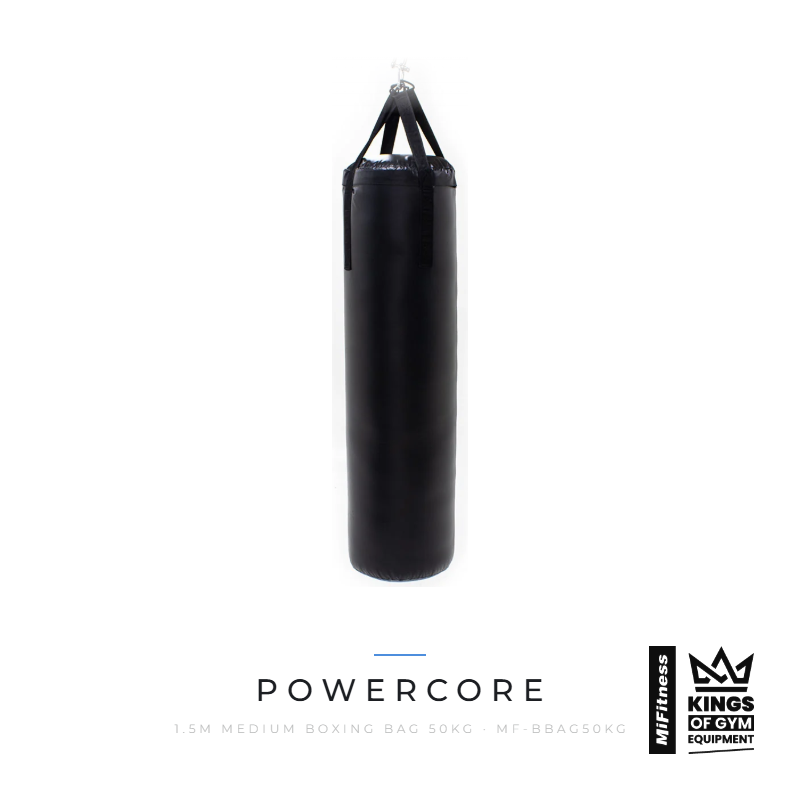 Load image into Gallery viewer, Powercore 1.5m Medium Boxing Bag 50kg – MiFitness Kings of Gym Equipment

