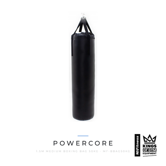 Powercore 1.5m Medium Boxing Bag 50kg – MiFitness Kings of Gym Equipment