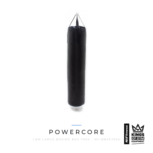 Powercore 1.8m Large Boxing Bag 75kg – MiFitness Kings of Gym Equipment