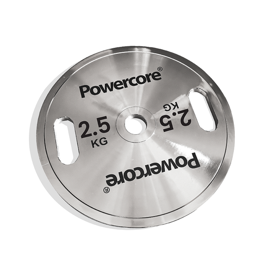 Powercore Chrome Steel Weight Plate - 2.5kg
