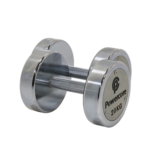Powercore Electroplated Steel Dumbbell 20KG (pair)