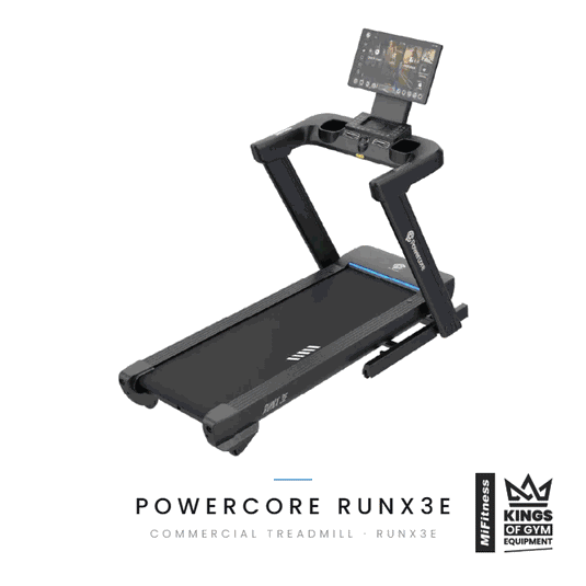 Powercore RunX 3E Treadmill - 4hp Touchscreen 22