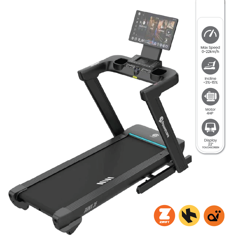 Load image into Gallery viewer, Powercore RunX 3E Treadmill - 4hp Touchscreen 22"
