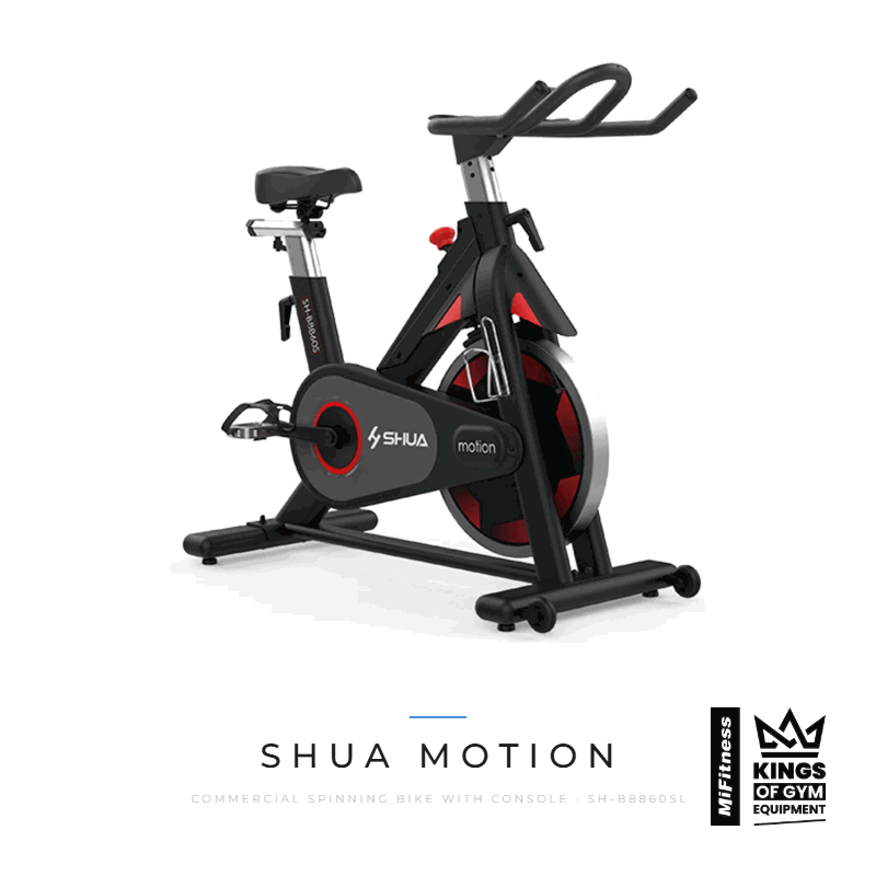 Load image into Gallery viewer, Shua Motion Commercial Spinning Bike with Console – MiFitness Kings of Gym Equipment
