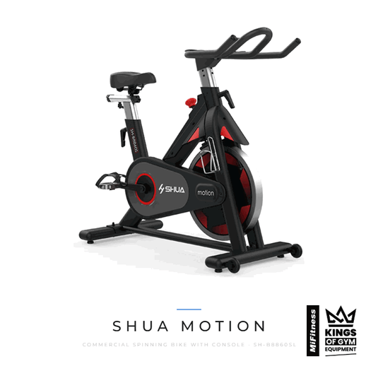 Shua Motion Commercial Spinning Bike with Console – MiFitness Kings of Gym Equipment