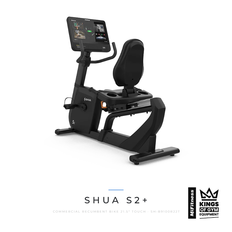 Load image into Gallery viewer, Shua S2+ Commercial Recumbent Bike 21.5" Touch Screen – MiFitness Kings of Gym Equipment
