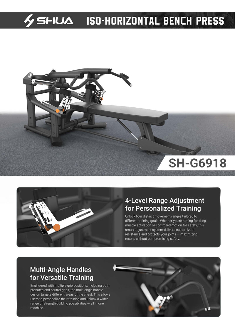 Load image into Gallery viewer, Shua SH-G6918 ISO-Horizontal Bench Press

