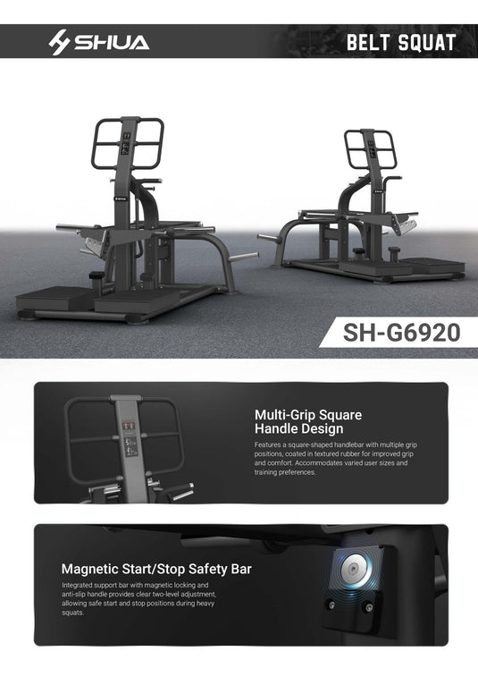 Shua SH-G6920 Plate Loaded Belt Squat