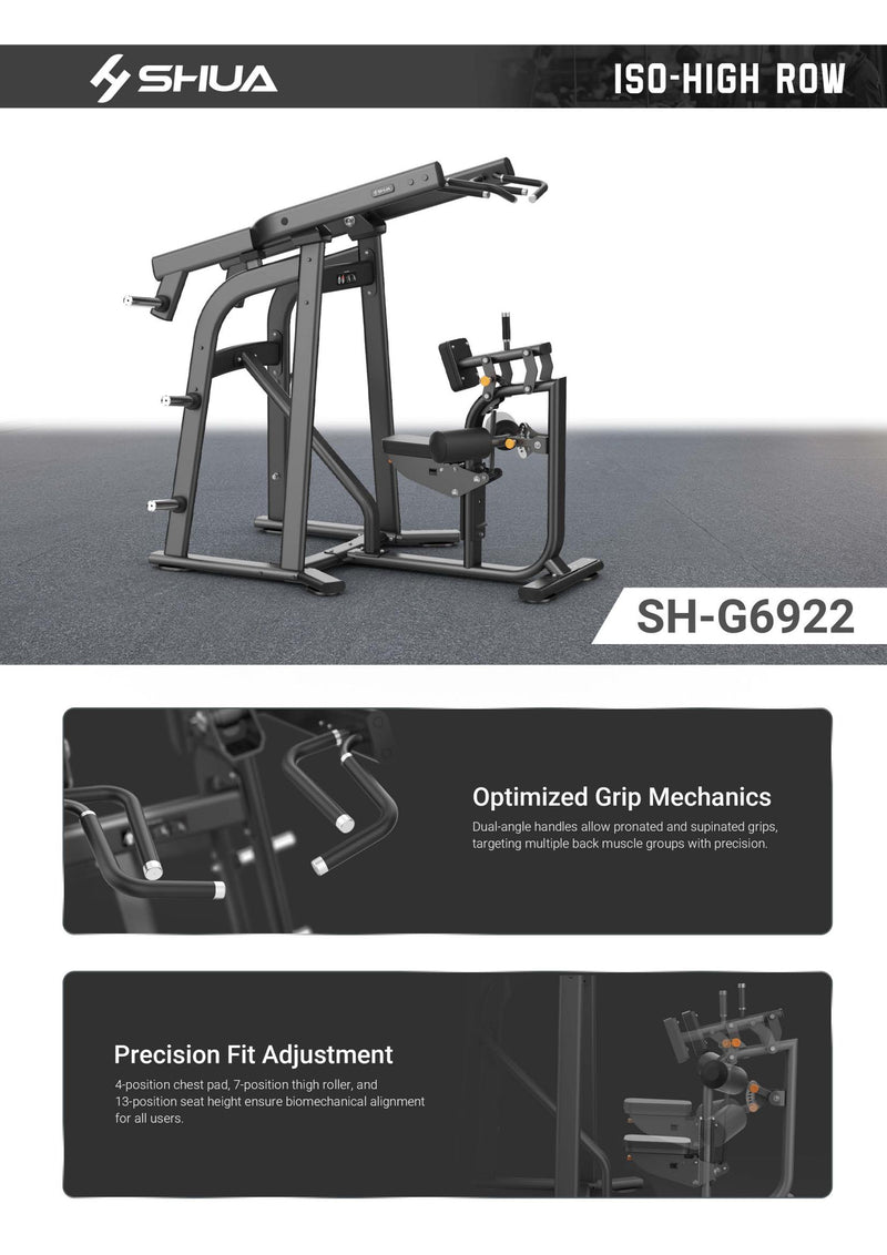 Load image into Gallery viewer, Shua SH-G6922 ISO-High Row
