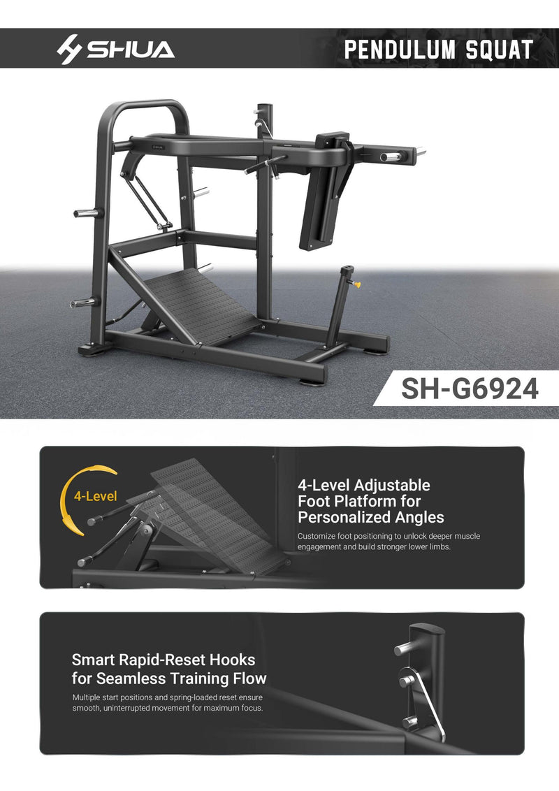 Load image into Gallery viewer, Shua SH-G6924 Plate Loaded Pendulum Squat
