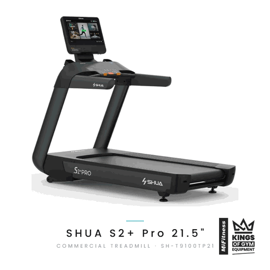 Shua S2+ Pro Commercial Treadmill - 21.5” Touch Screen (7 Year Warranty)