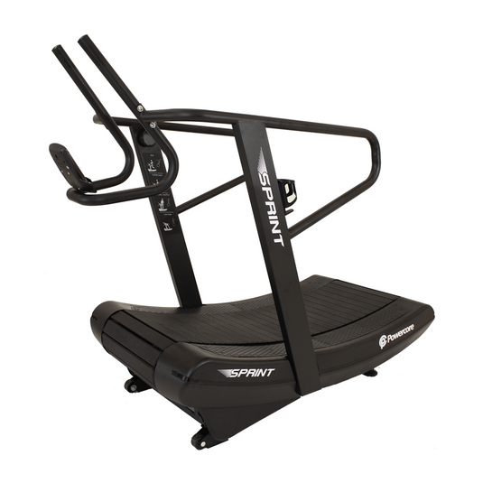 Powercore Sprint Curve Treadmill (Self Powered with resistance) - Black