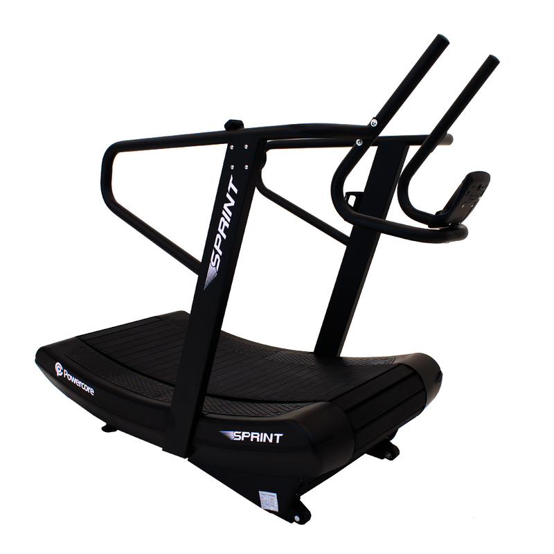 Load image into Gallery viewer, Powercore Sprint Curve Treadmill (Self Powered with resistance) - Black
