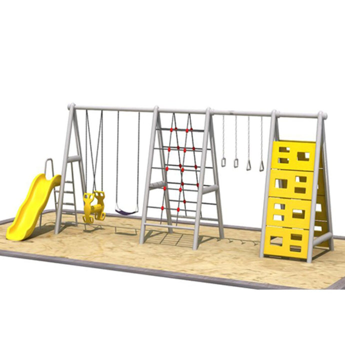 Yellow Swing & Climbing Combo Playground (Zy-Mss025)
