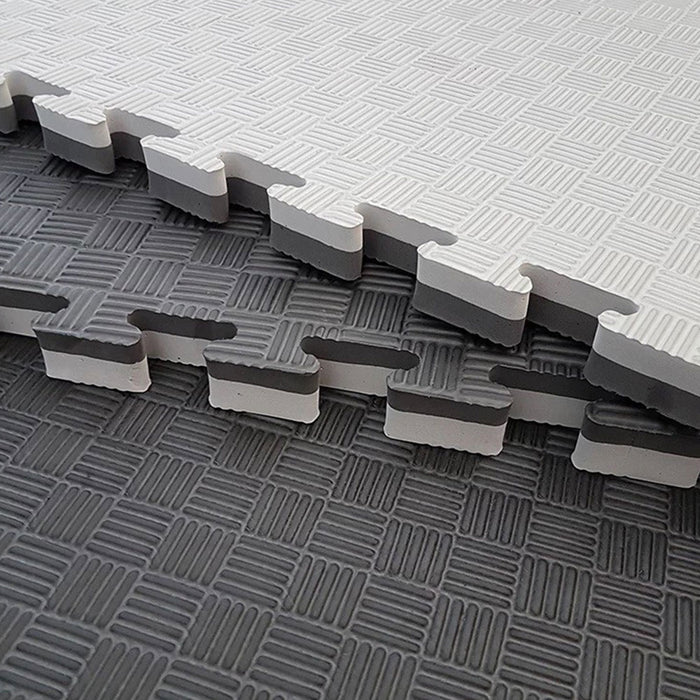 Demo EVA Interlocking Foam Flooring (1m x 1m x 3cm) Dark Grey / Light Grey