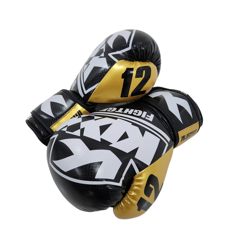 Load image into Gallery viewer, Kix Boxing Gloves Artificial Leather 12Oz Gold
