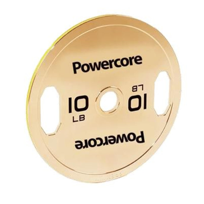 Powercore Titanium Gold Electroplated Weight Plate - 10kg