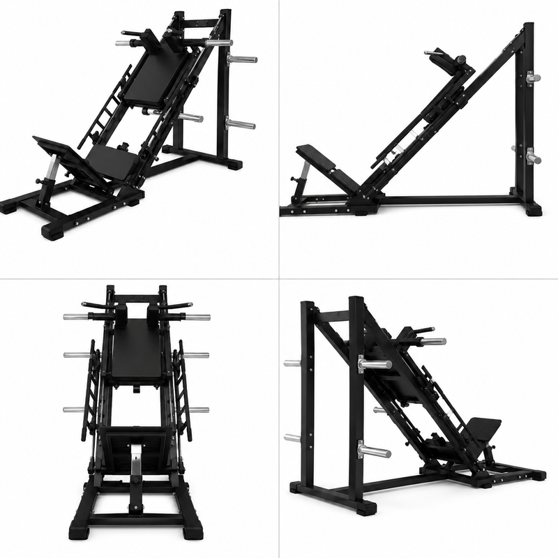 Load image into Gallery viewer, Powercore Leg Press Hack Squat Combo- Light Commercial (Black)
