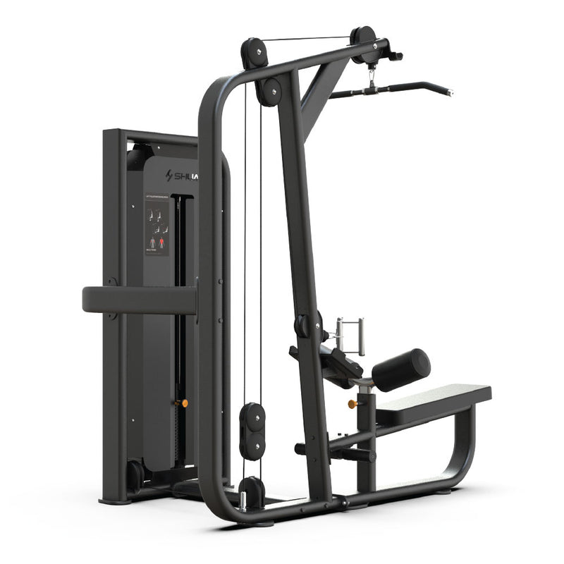 Load image into Gallery viewer, Shua Lat Pulldown / Seated Row Dual Machine (Black)
