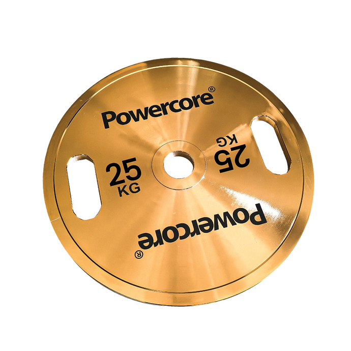 Powercore Titanium Gold Electroplated Weight Plate - 25kg