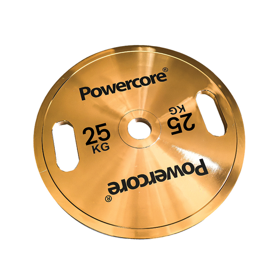 Powercore Titanium Gold Electroplated Weight Plate - 25kg