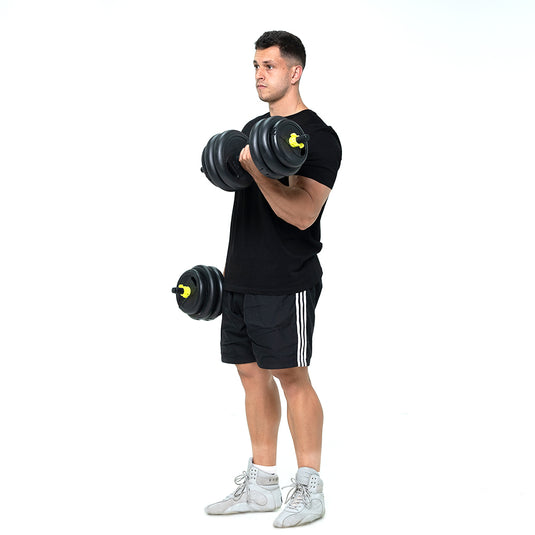 Plastic Dumbbell & Barbell Set 40kg (3–6 Month Warranty)