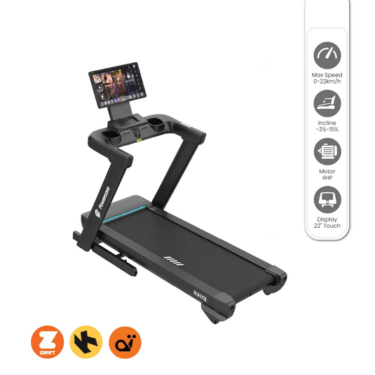 Powercore RunX 3E Treadmill - 4hp Touchscreen 22